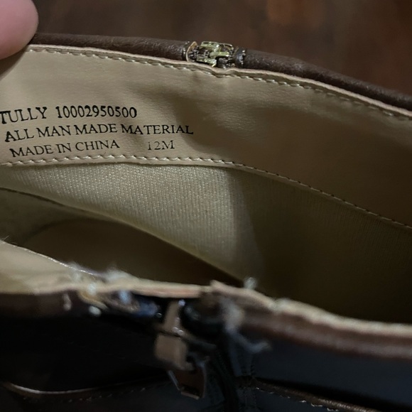 Dark brown women’s ankle boots size 12 - Picture 9 of 10